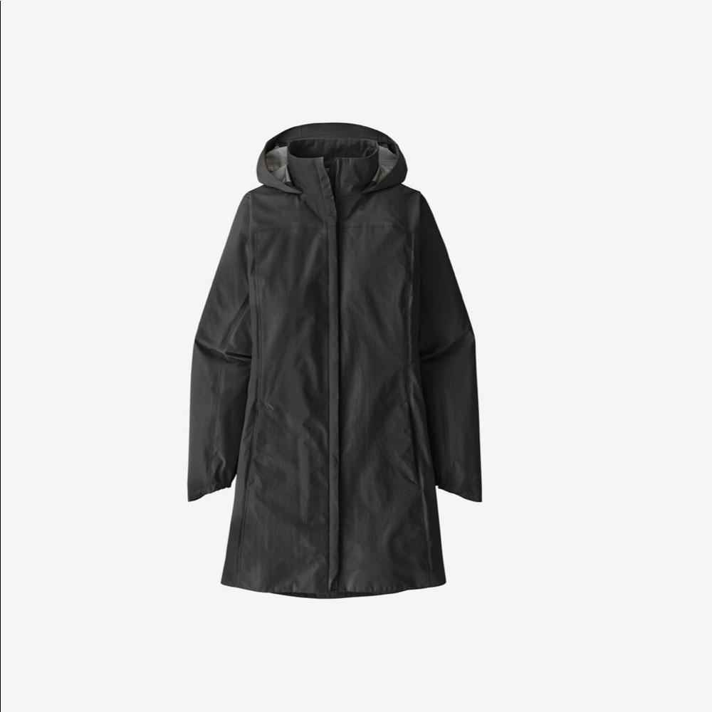 NWT Patagonia Yosemite Trench Coat, Black, Small